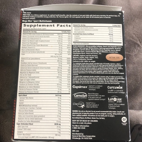 GNC men’s ripped vitapak - Picture 2 of 5